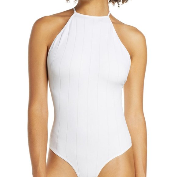 Free People Bridget halter cross-back Bodysuit - Picture 3 of 5